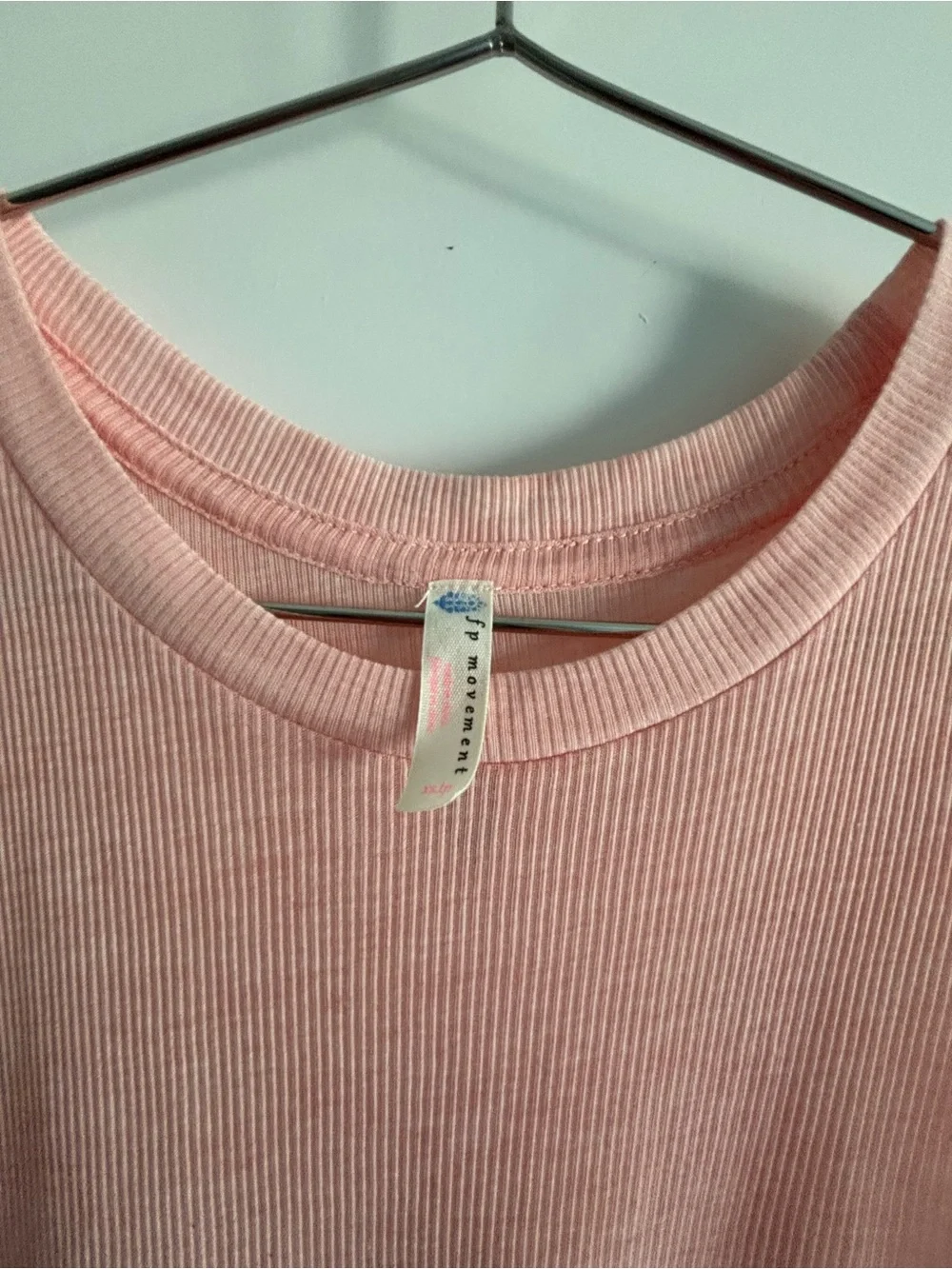 Free People Ribbed Sleeveless Muscle Tee in Blush Pink